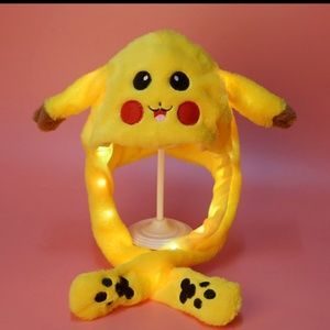 Kid’s Pikachu Luminous Hat Moving Ears Pokemon